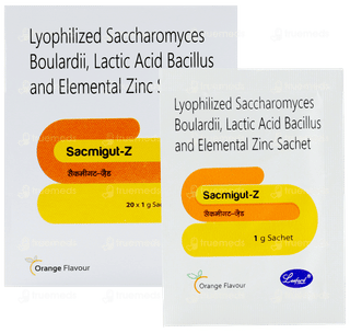 Sacmigut Z Orange Flavour Sachet 1 Gm